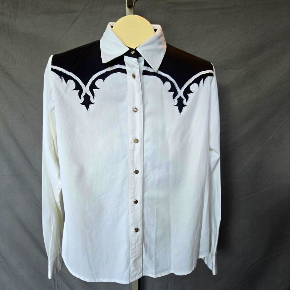 Vintage '90's Adobe Rose Western Shirt Women's Size L